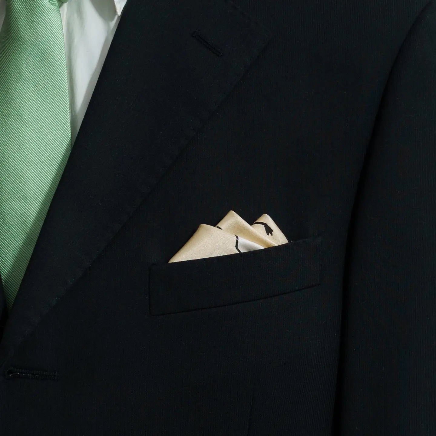 Little Egret Pocket Square