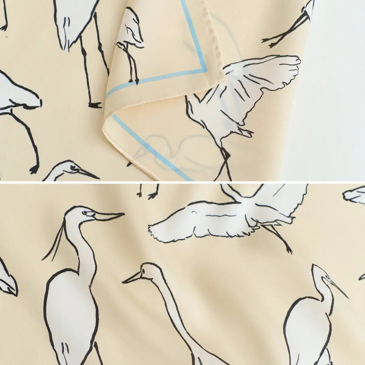 Little Egret Pocket Square