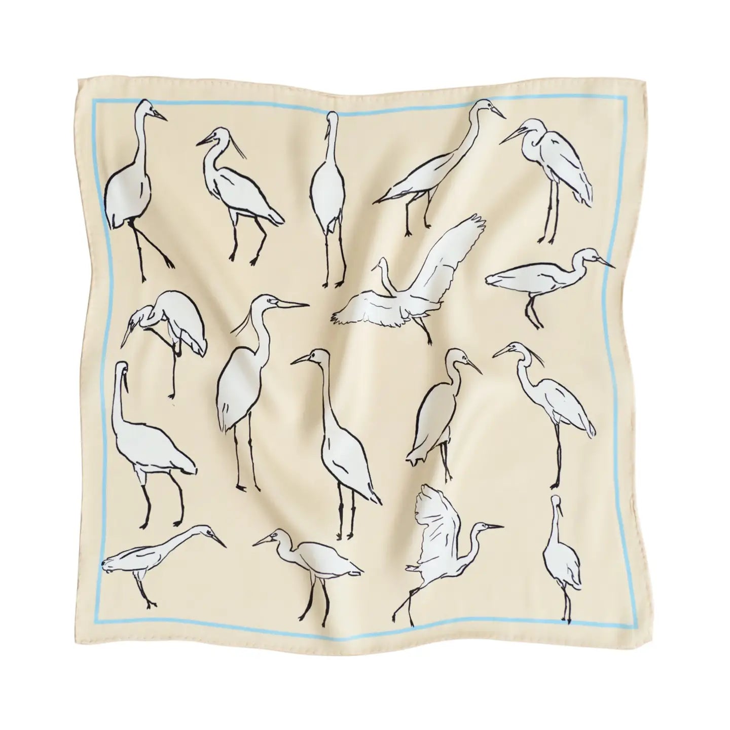 Little Egret Pocket Square