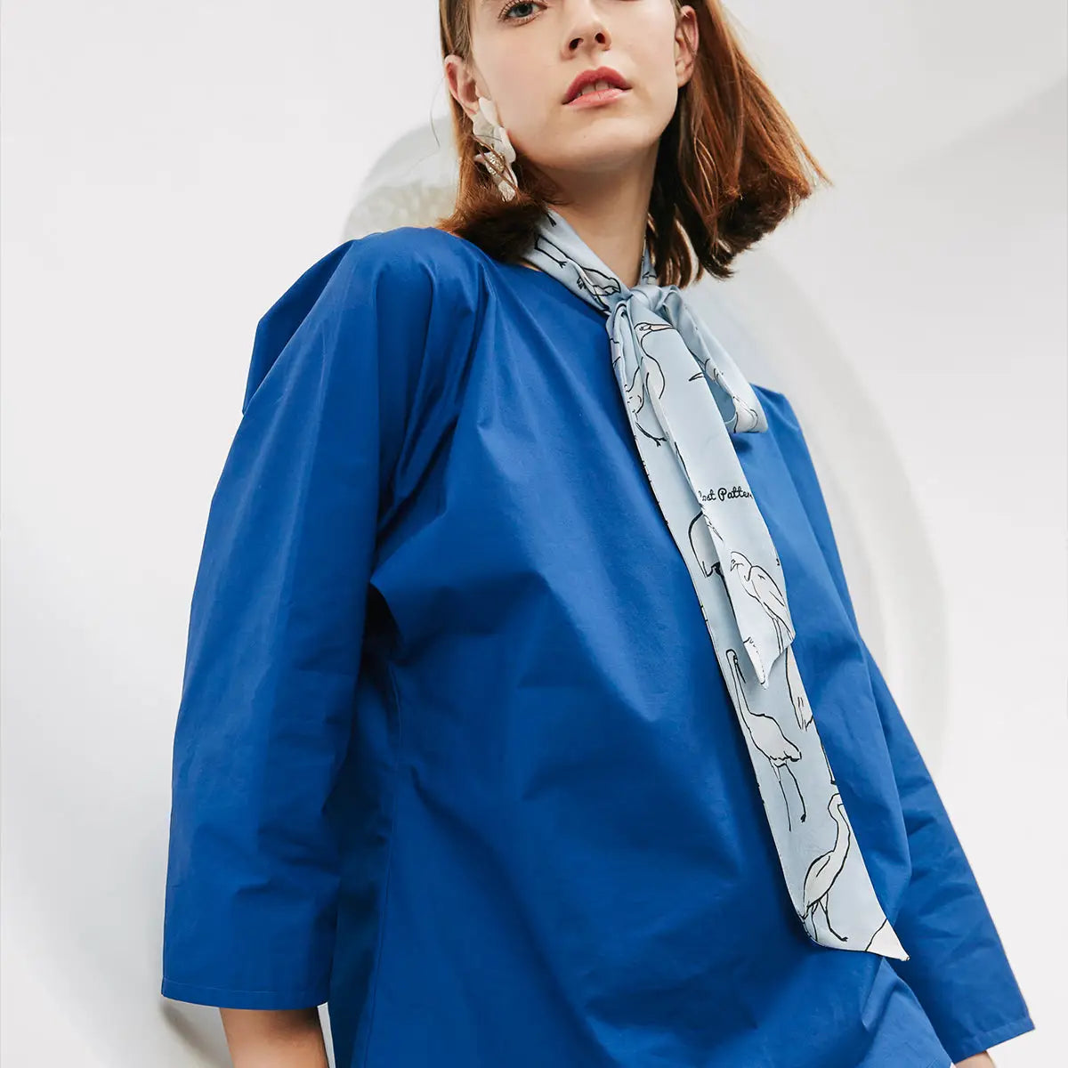 Little Egret Silk Neck Tie