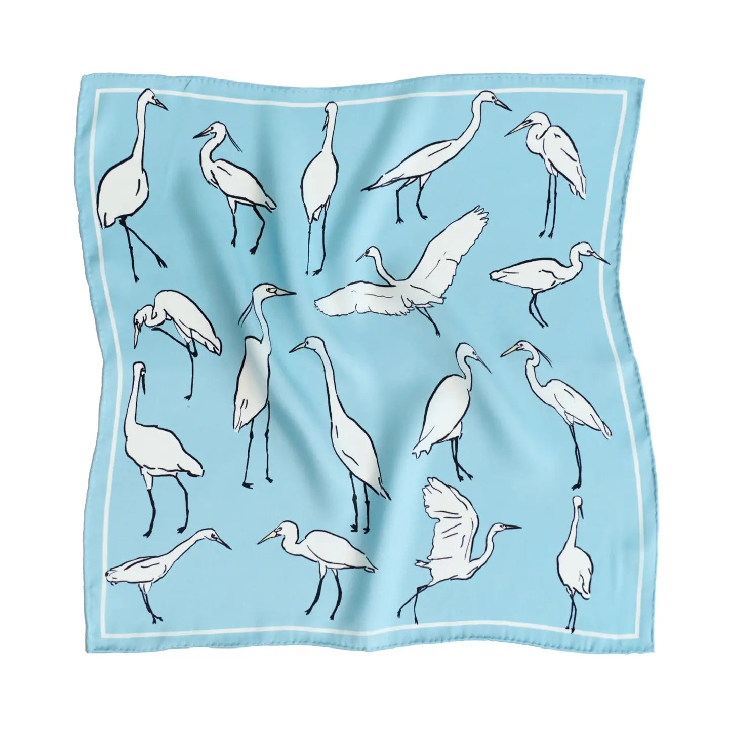 Little Egret Pocket Square