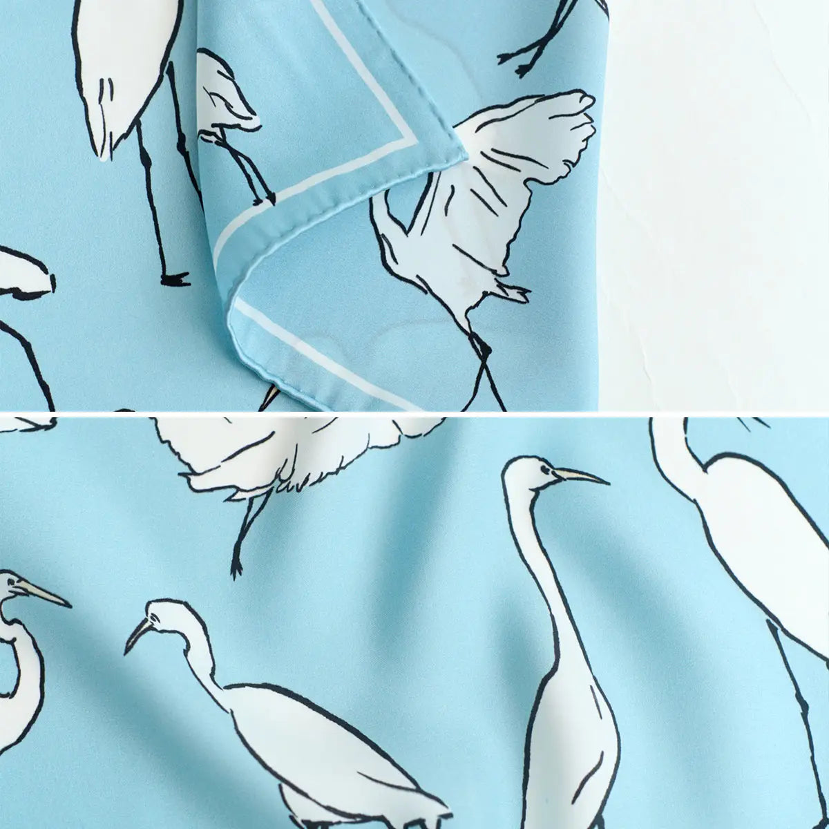 Little Egret Pocket Square