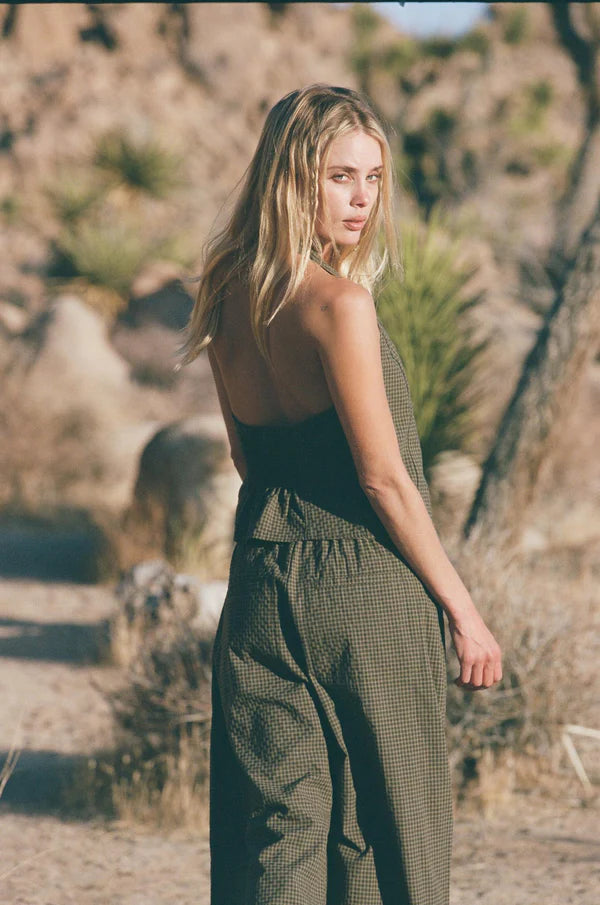 Louise Check Halter Top