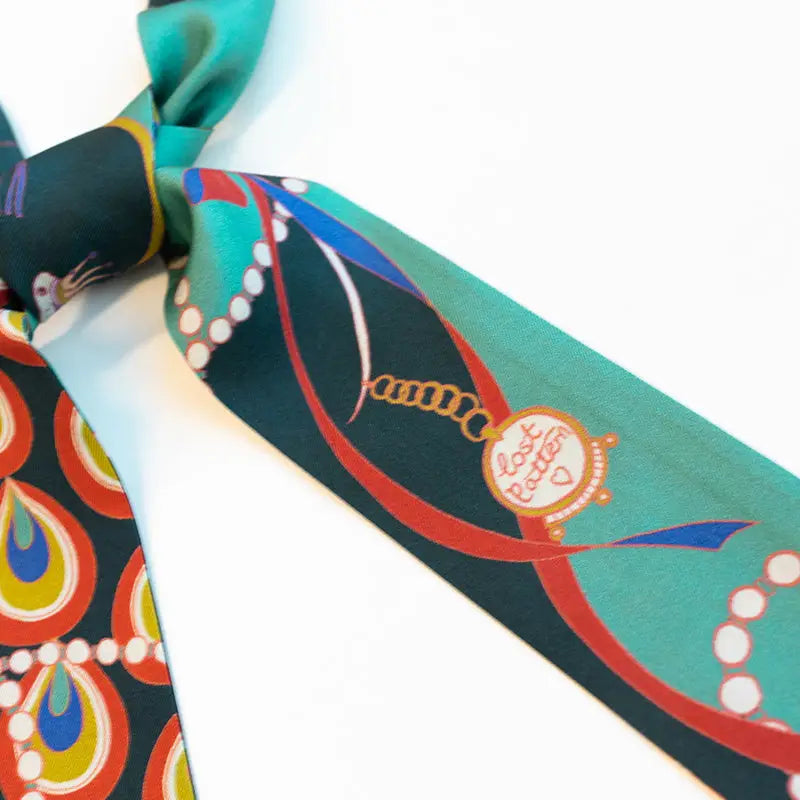 Peacock Silk Twilly Neck Tie