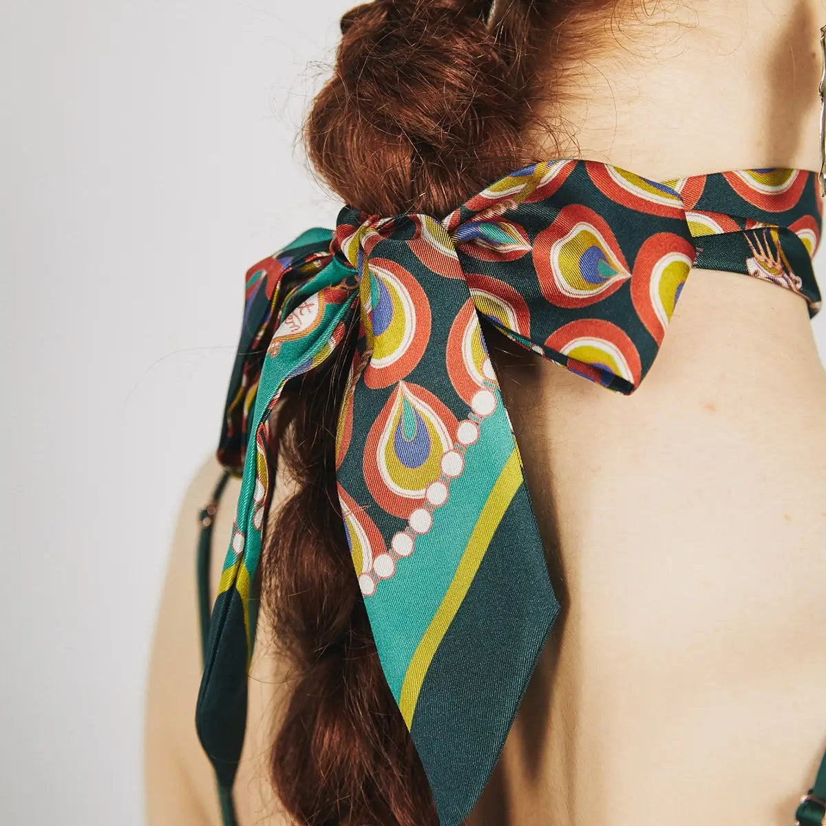 Peacock Silk Twilly Neck Tie