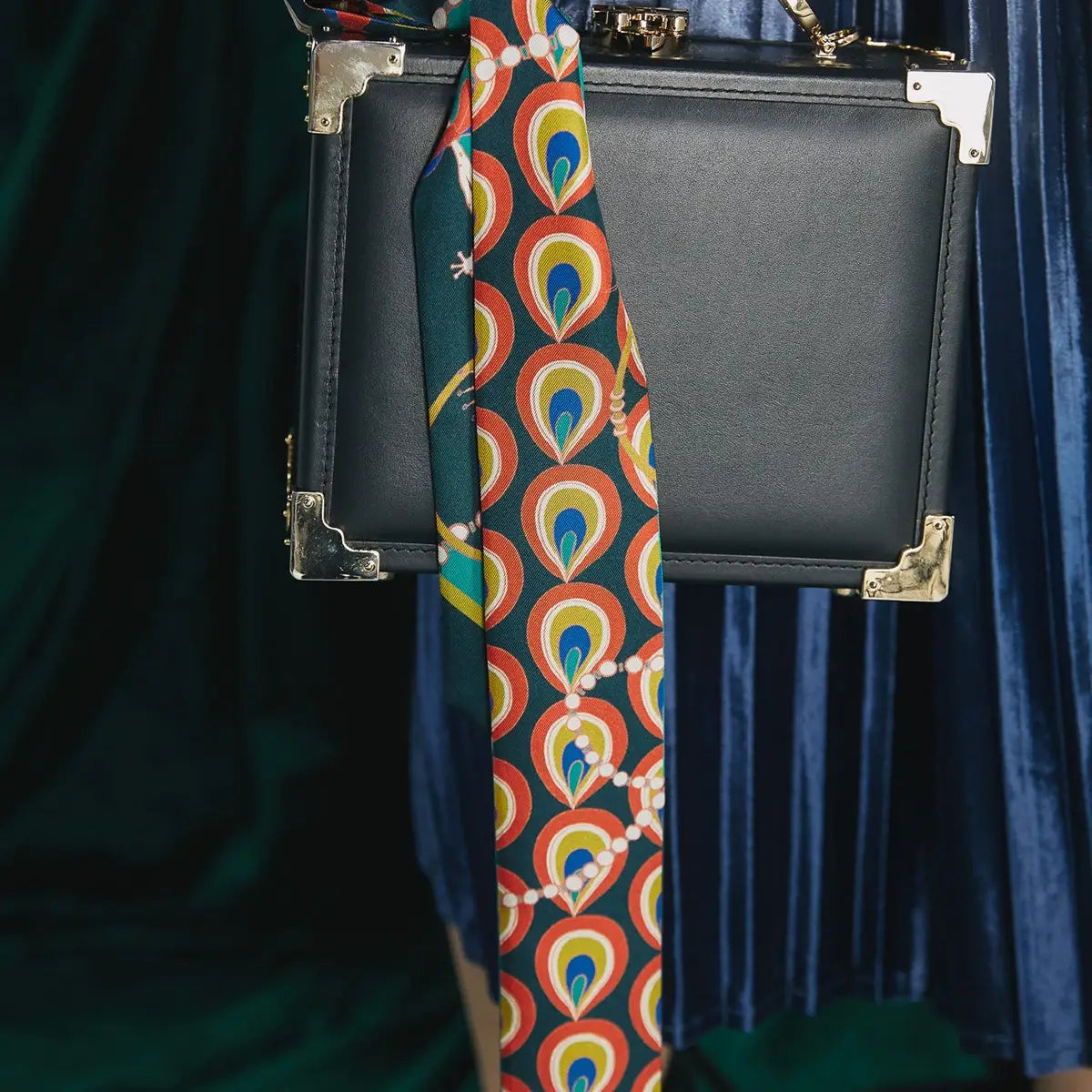 Peacock Silk Twilly Neck Tie