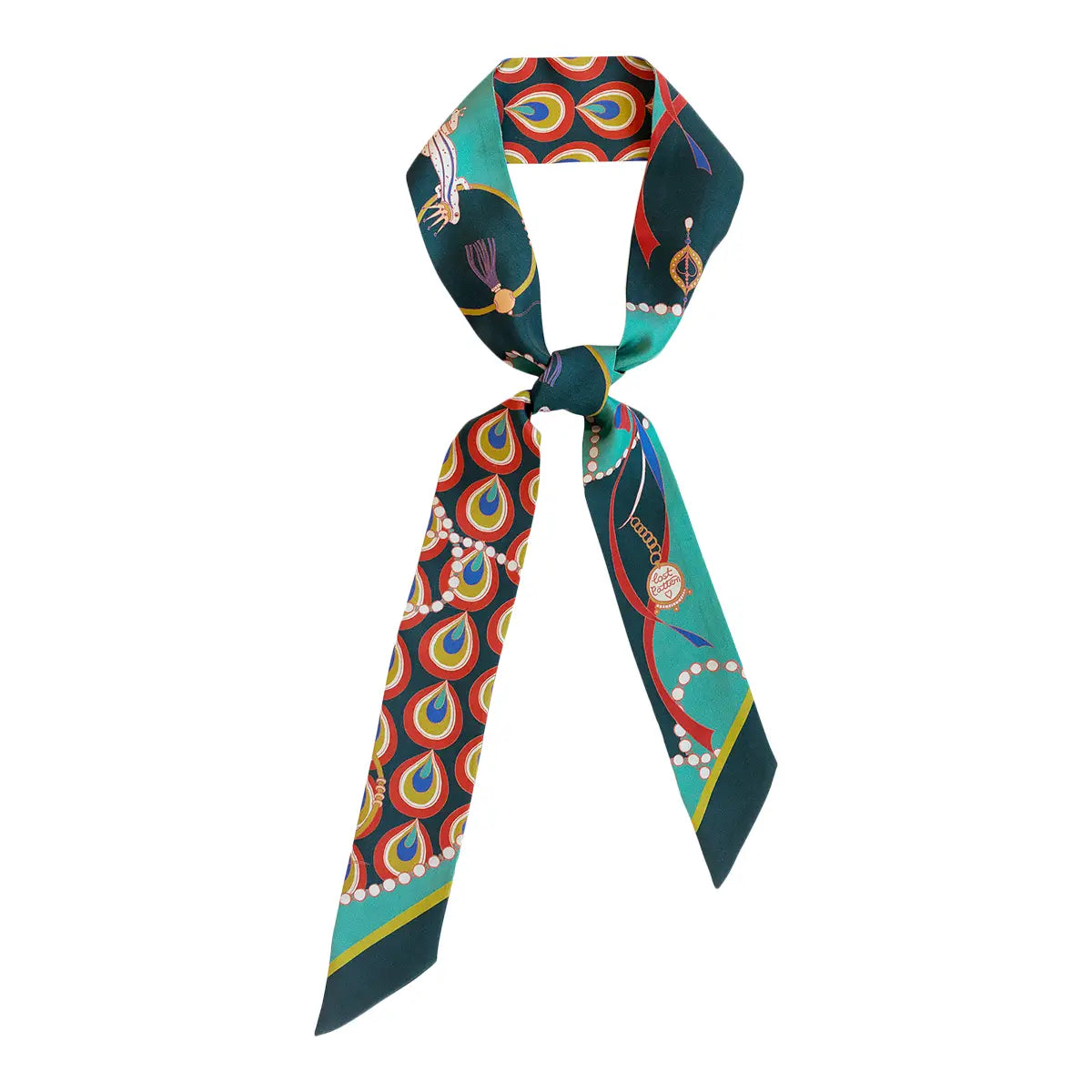Peacock Silk Twilly Neck Tie