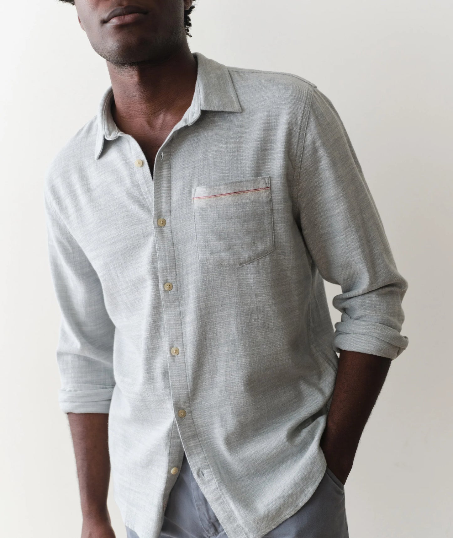 Classic Stretch Selvage Shirt Long Sleeve