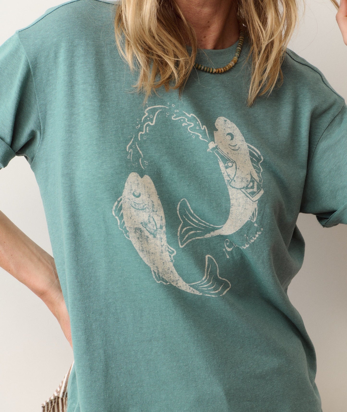 oversized hemp graphic tee