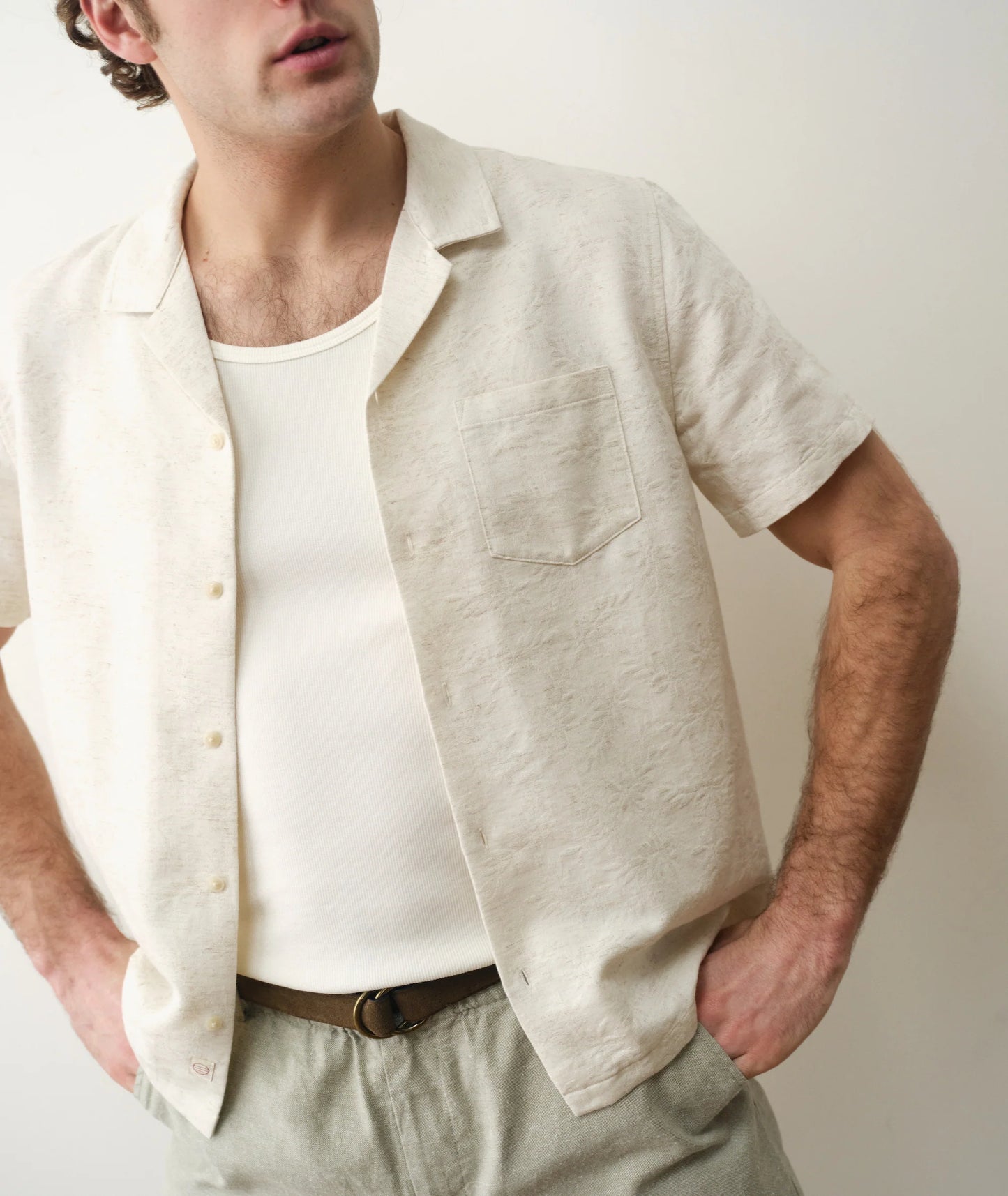 jacquard resort shirt