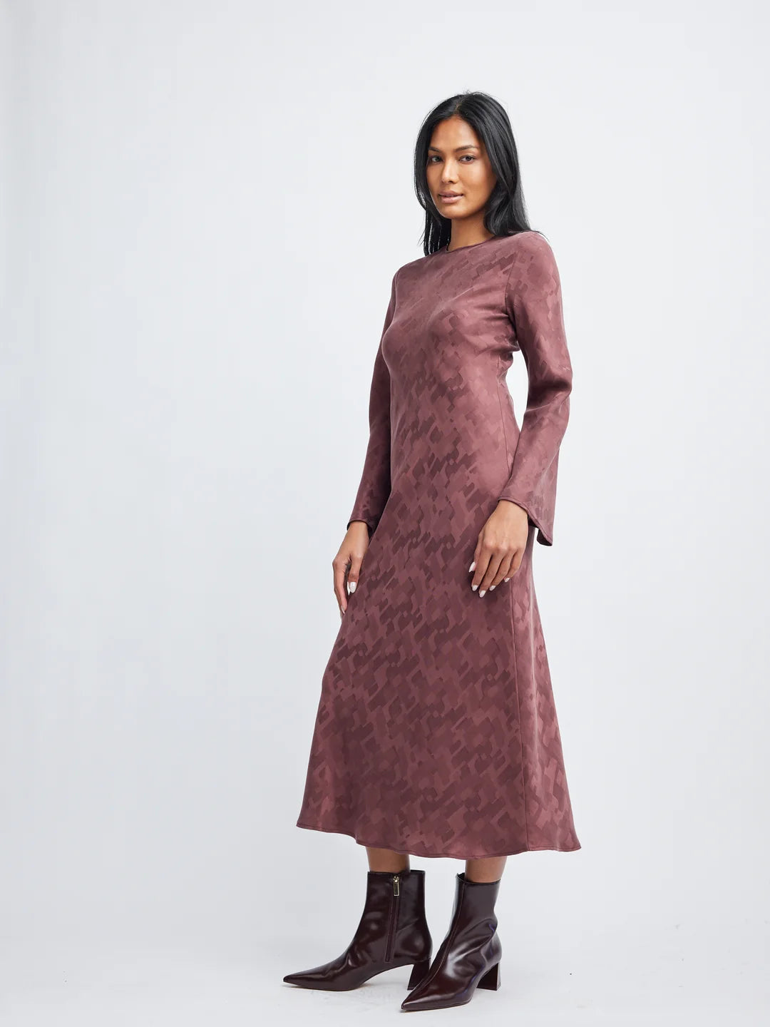 legacy bias maxi l/s dress