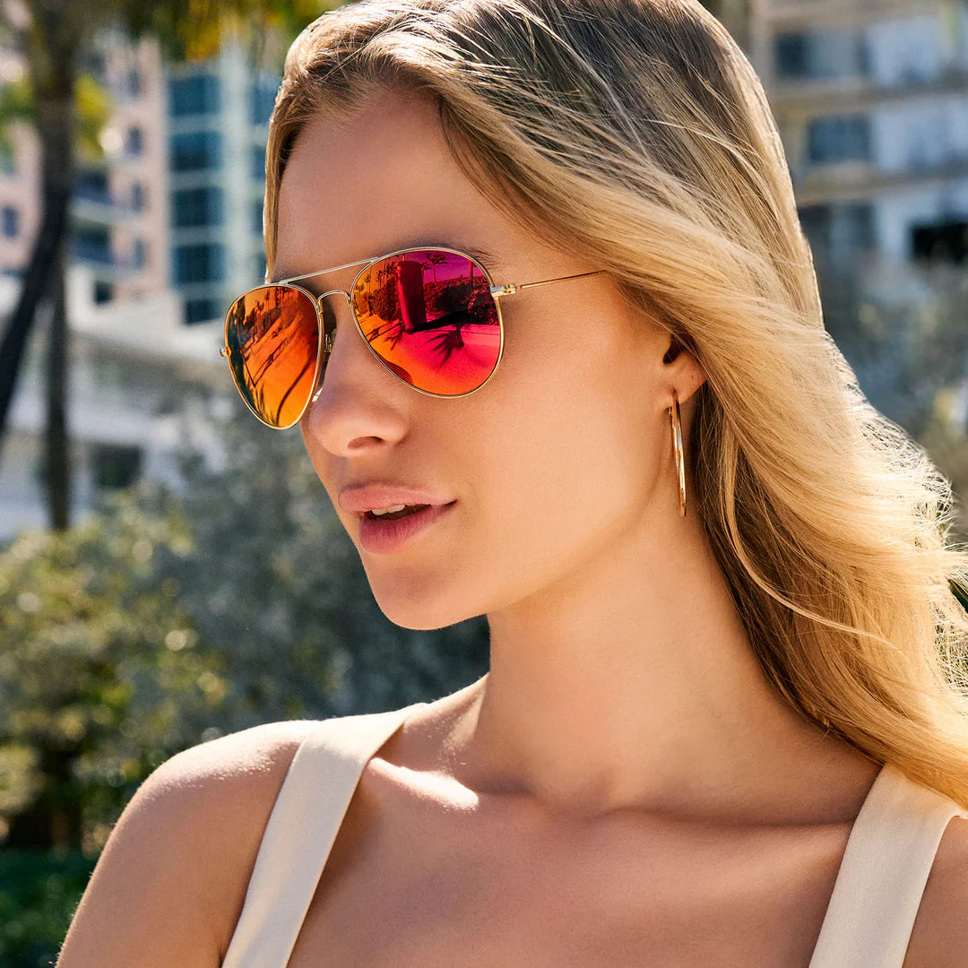 cruz gold & red hot summer mirror polarized