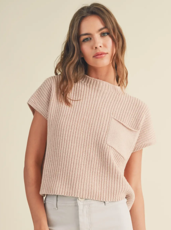 Half high neck sweater