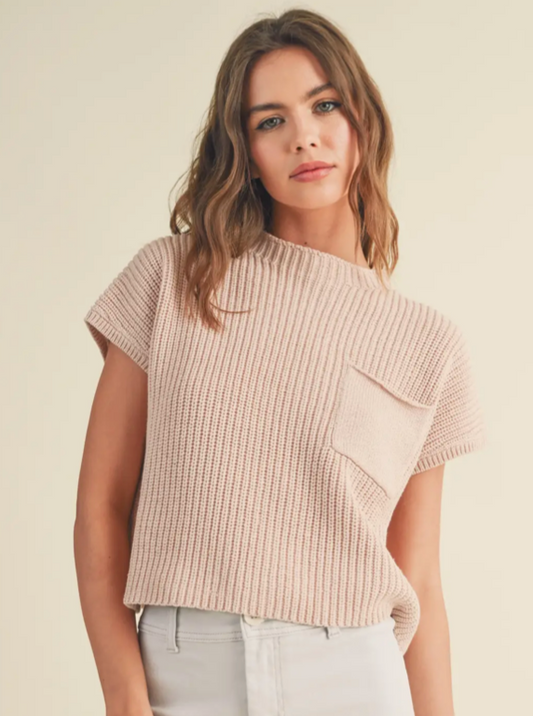 Half high neck sweater