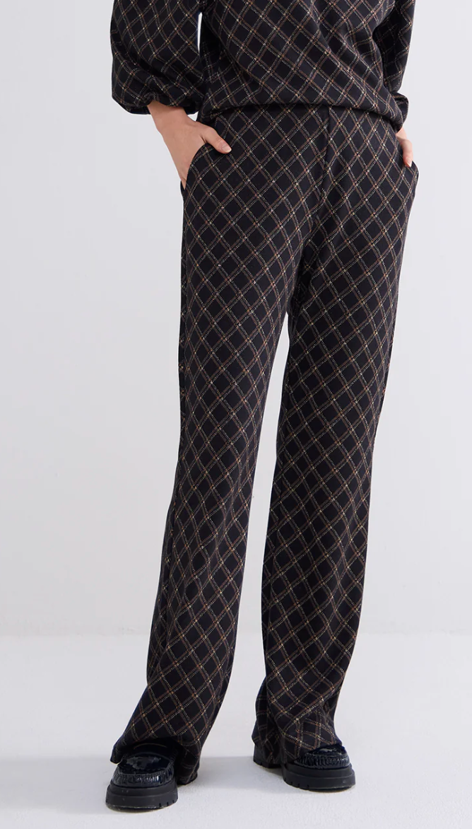 Jacquard Plaid Pant