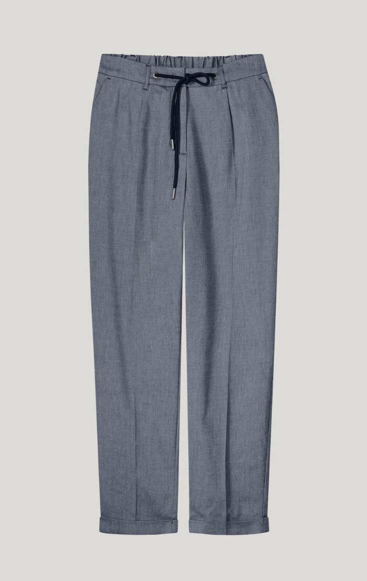 Linen Blend Twill Trousers
