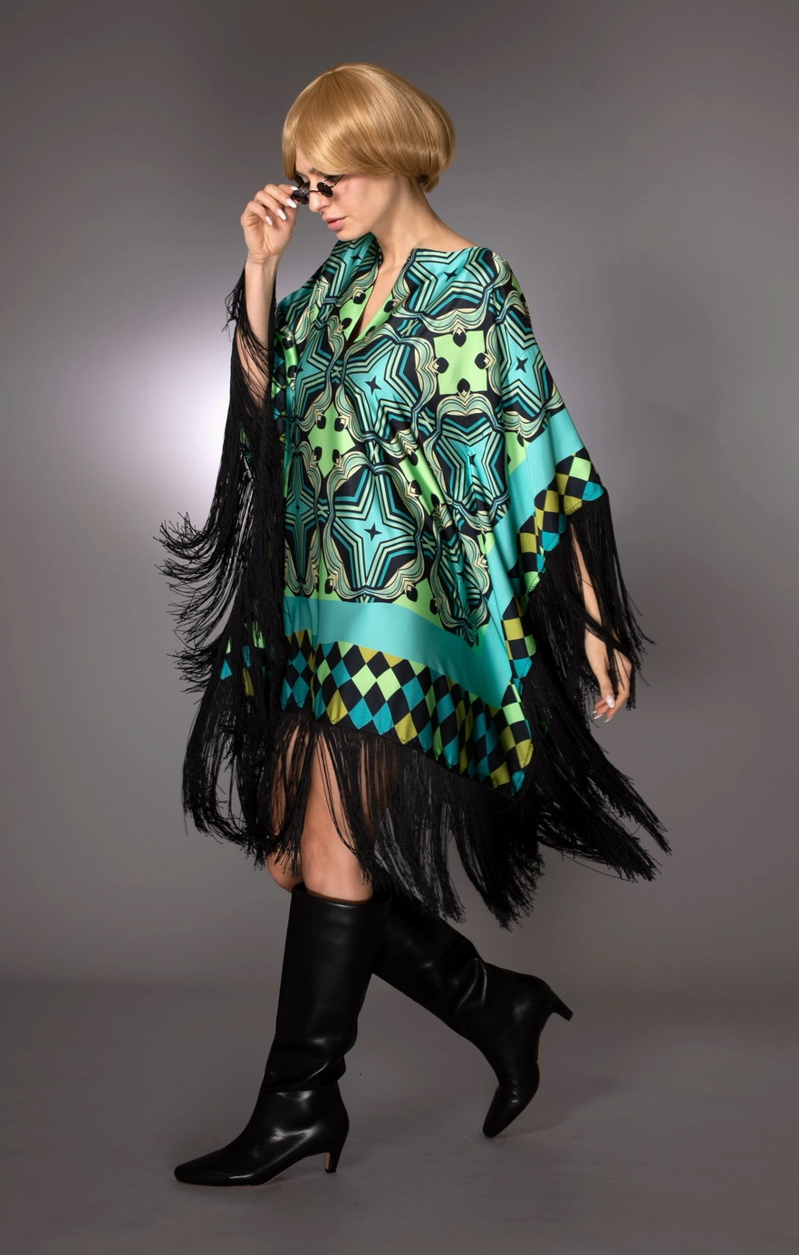 Stars Fringed Kaftan