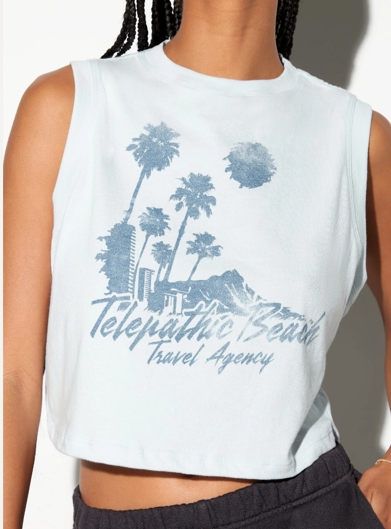 Telepathic Crawford Crop Tank