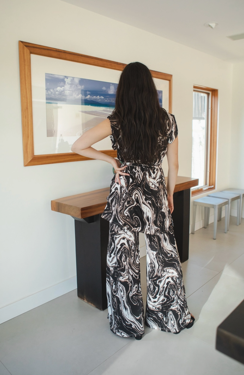 Darkwater Tunic & Palazzo Pant Set