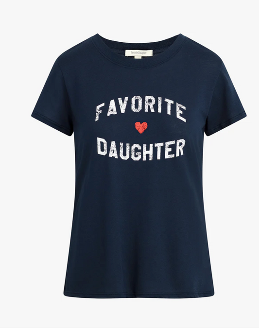 Navy Favorite Daughter Tee