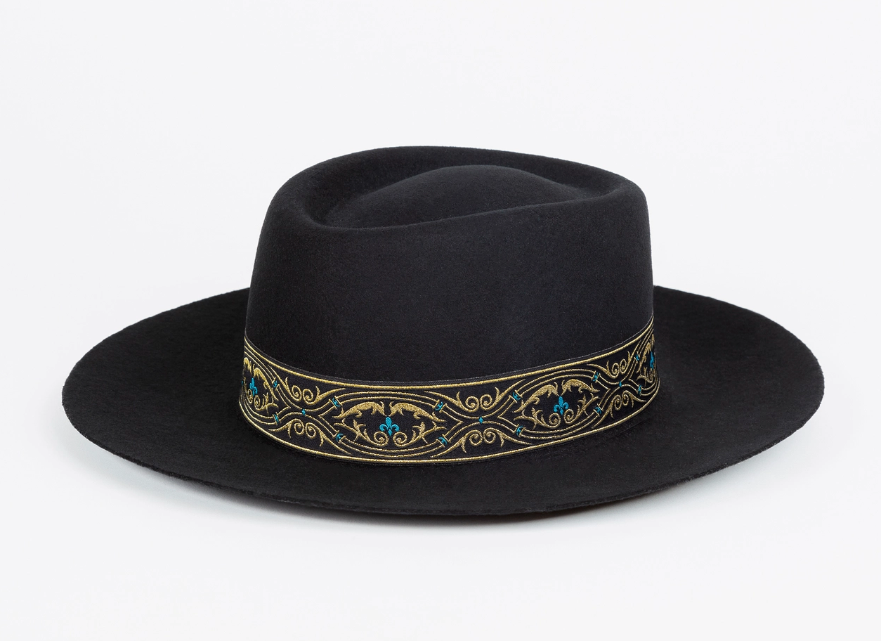 Royale Black Wool Hat
