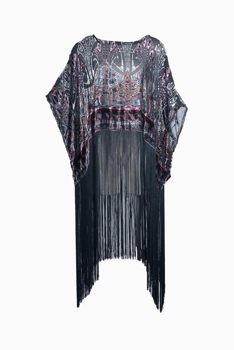 Empire Fringe Scarf Tunic