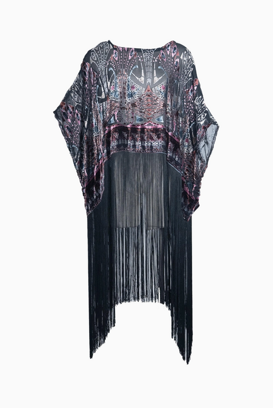 Empire Fringe Scarf Tunic