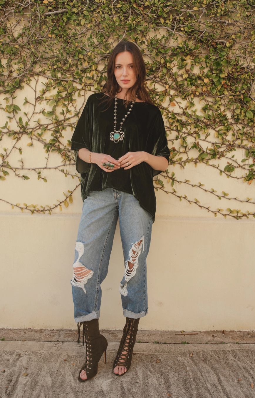 Silk Velvet Top