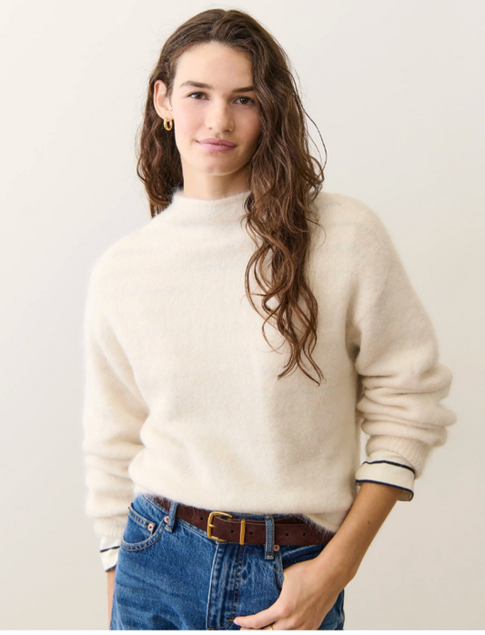 surii Alpaca Mock Neck Sweater