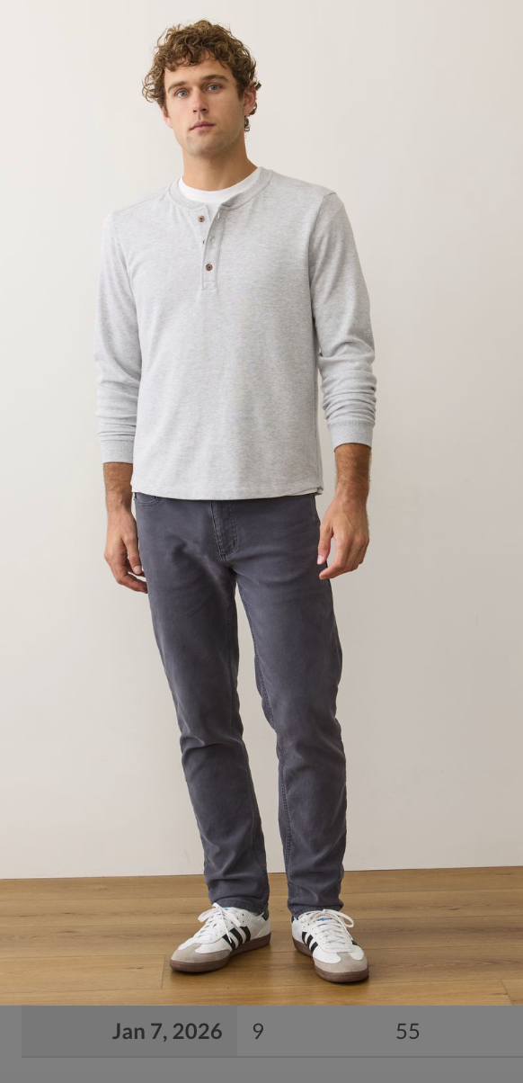 Pacifica Stretch Henley