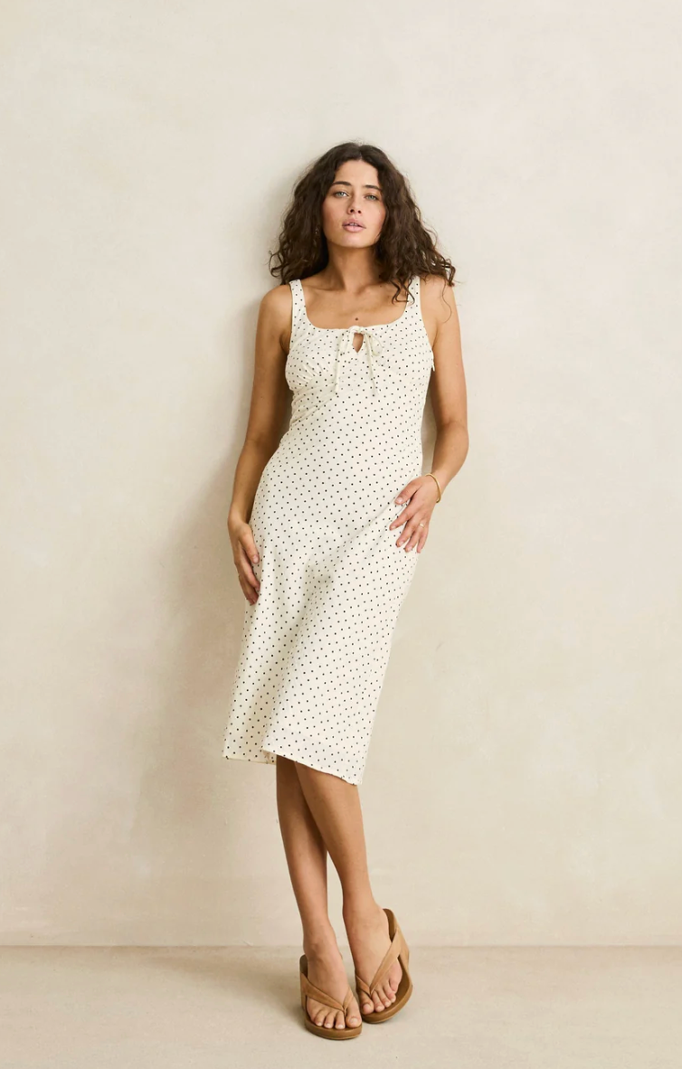 Polka Midi Dress