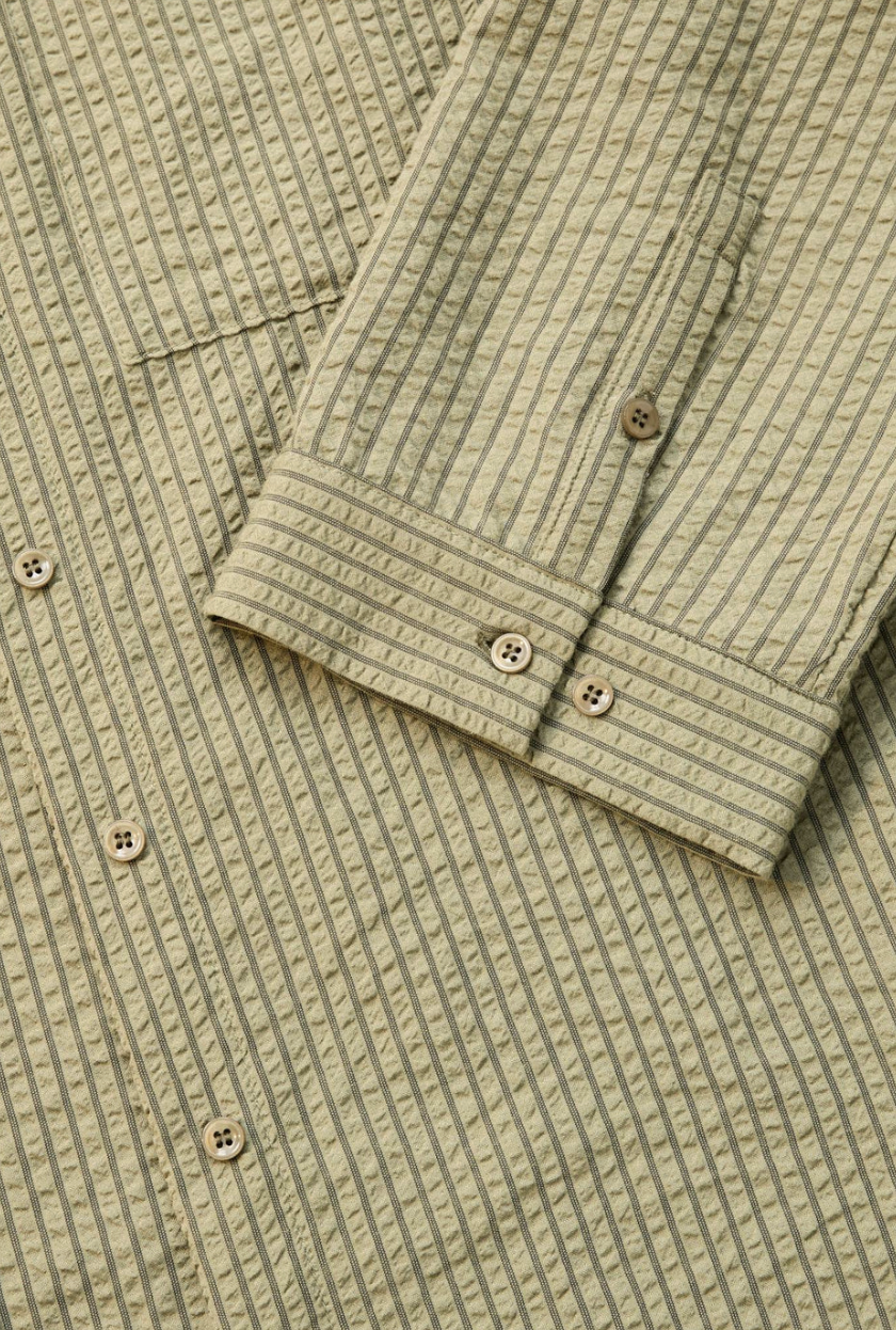 Overswim Stripe Shirt Olive