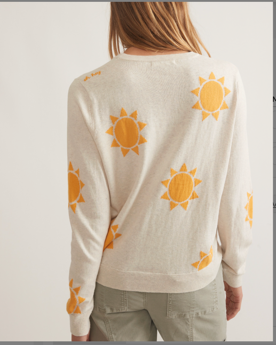 Icon Sweater Sun Print