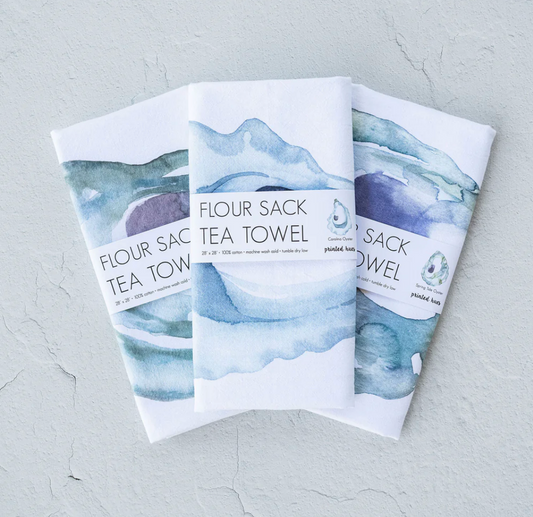 Spring Tide Oyster Tea Towel