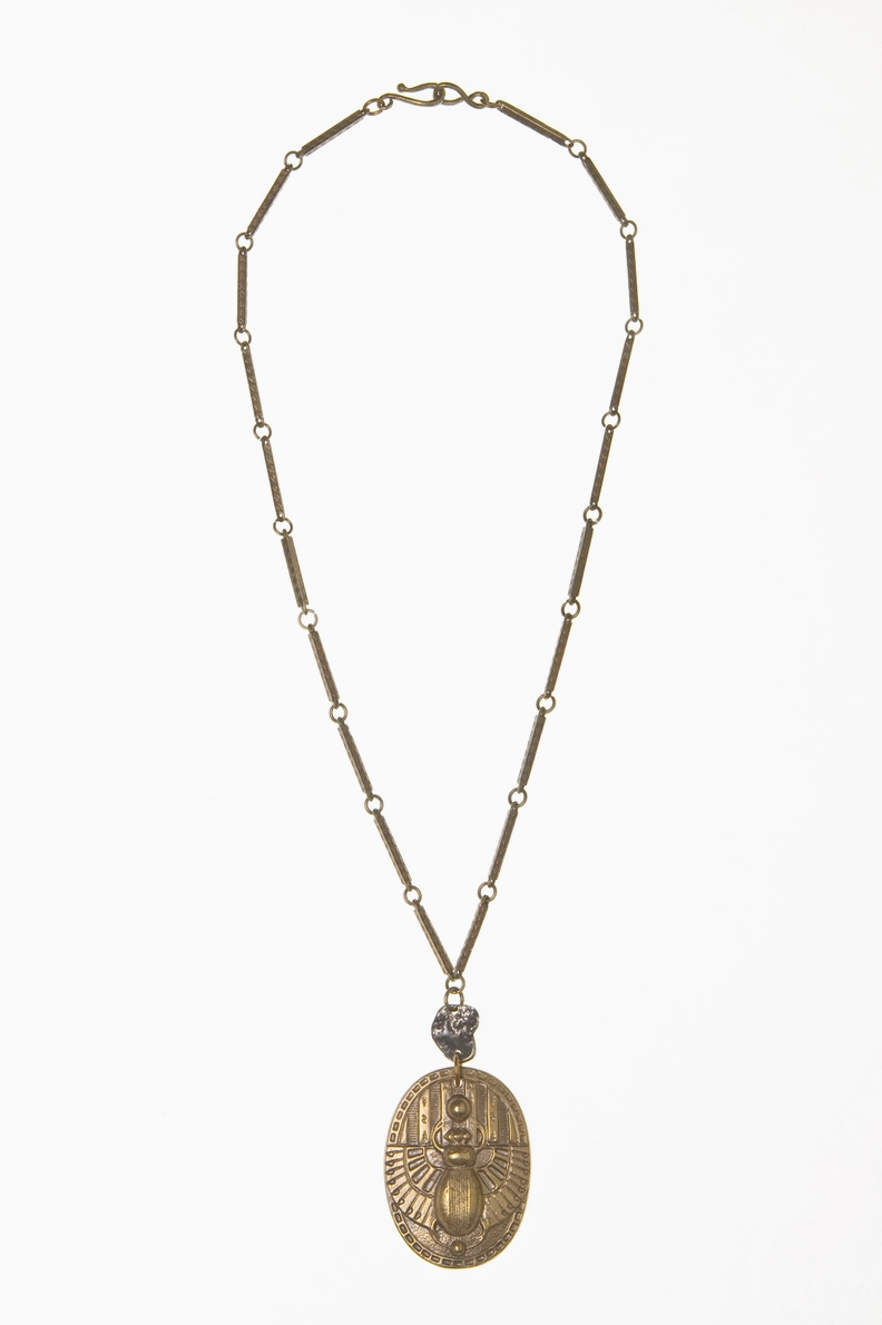 Deco Scarab Necklace