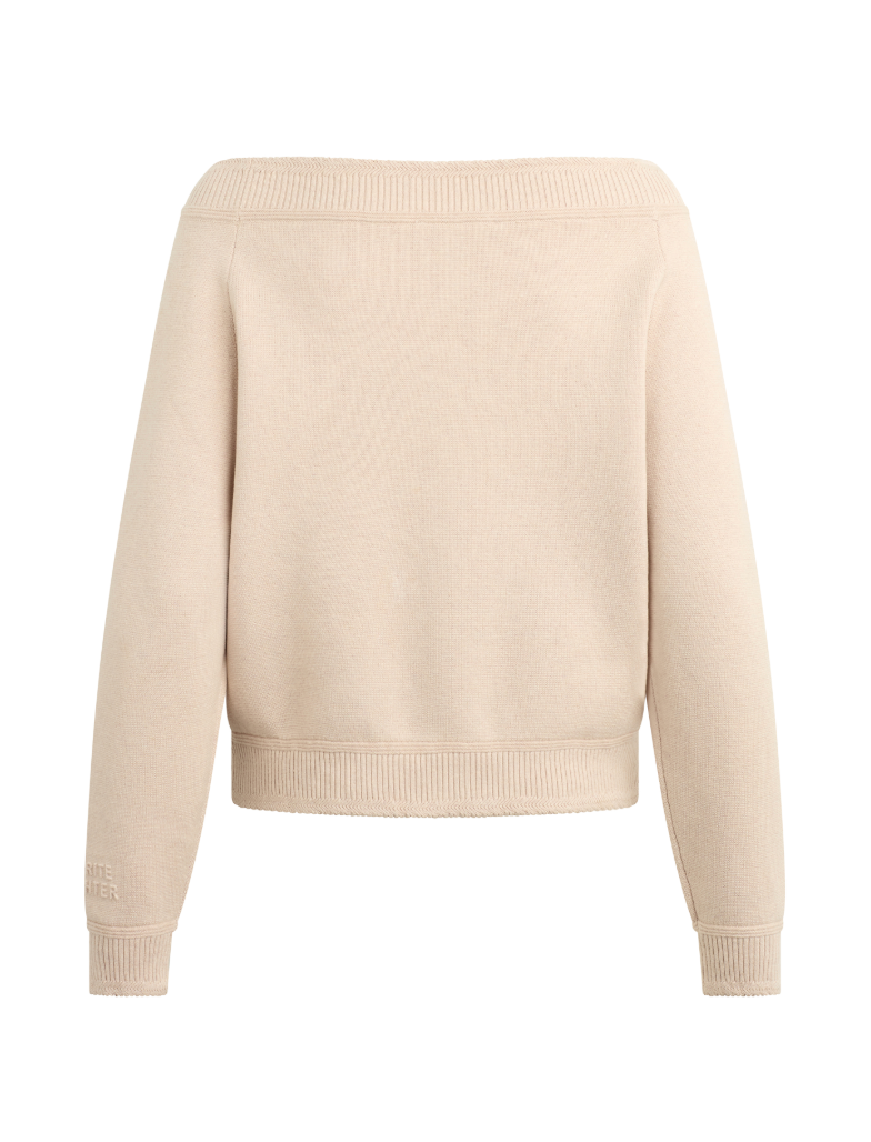 Blush Pink Off-Shoulder Sweater