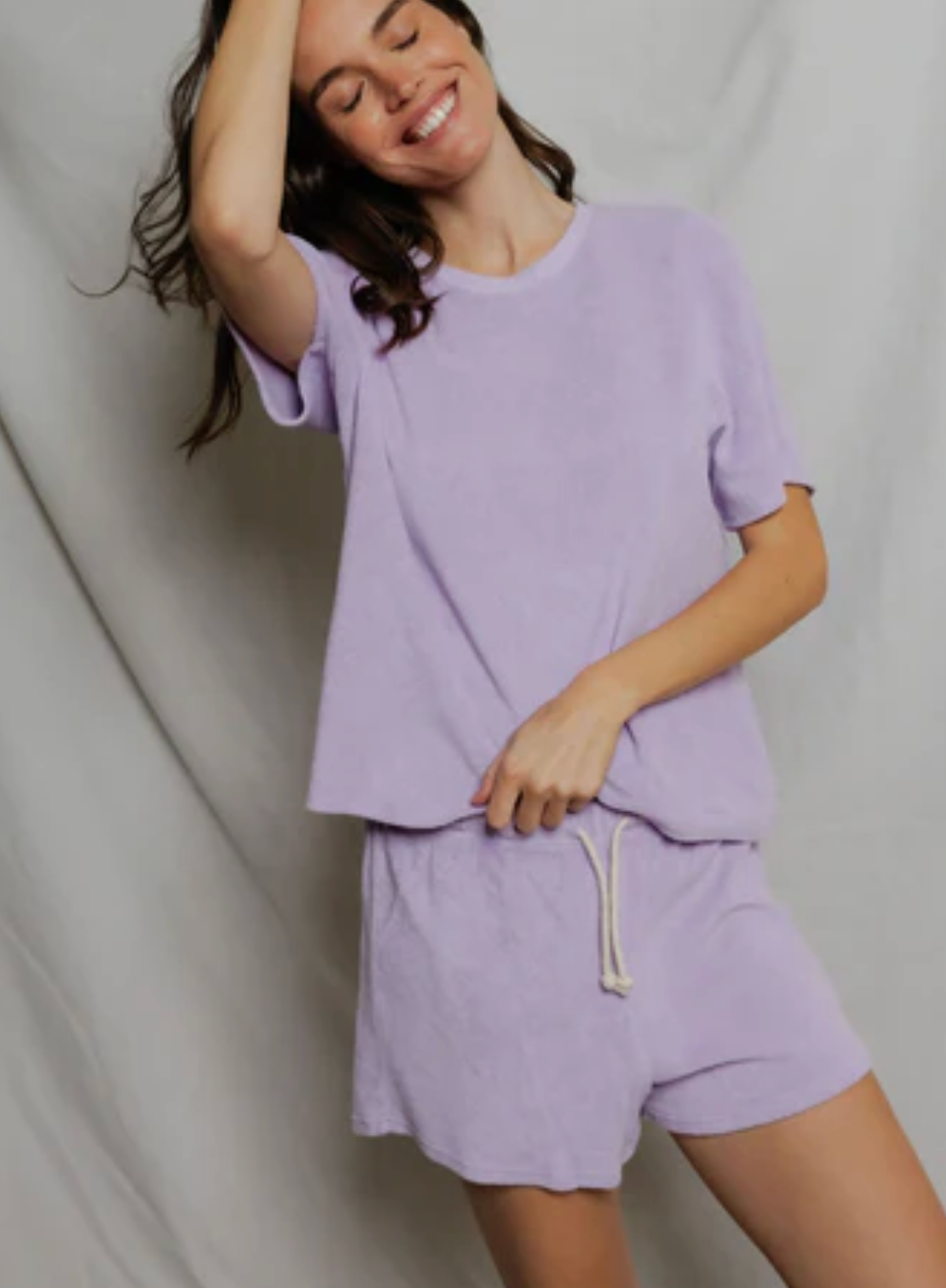 Summer terry sweat shorts