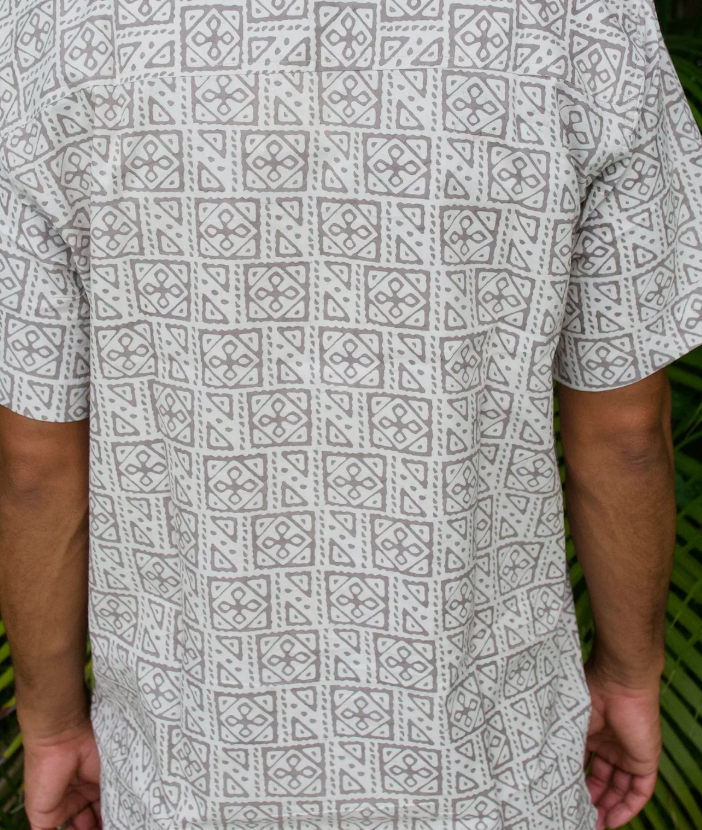 Sand Stone - Mens Short Sleeve Button Down