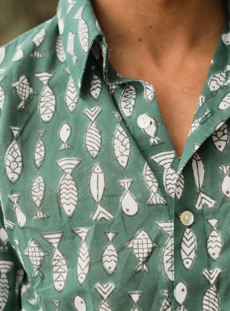 Pescado - Mens Short Sleeve Button Down