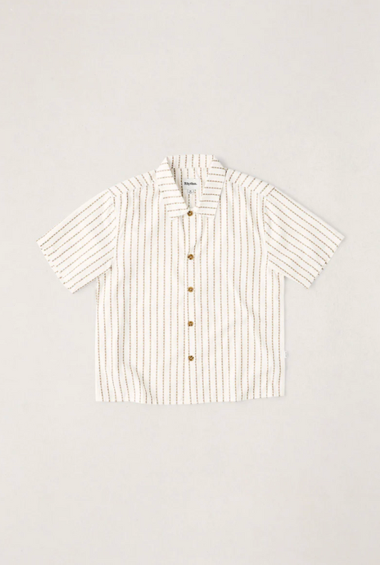 Vacation Stripe Crop SS Shirt