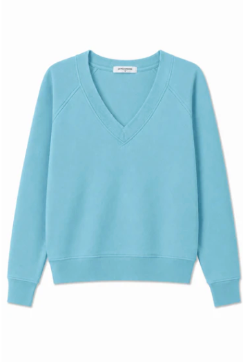 Sinead - Relaxed French Terry V-neck Sweatshirt