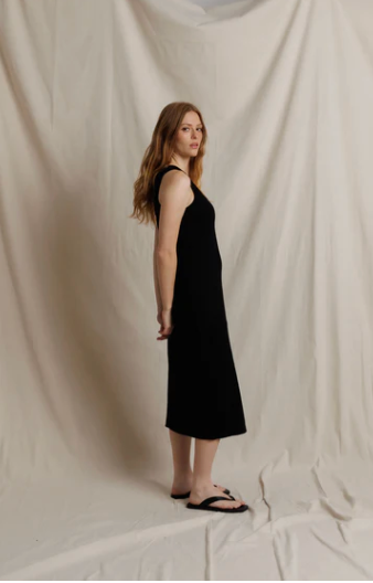 Edith - Heavy Rub Midi Tank Dress