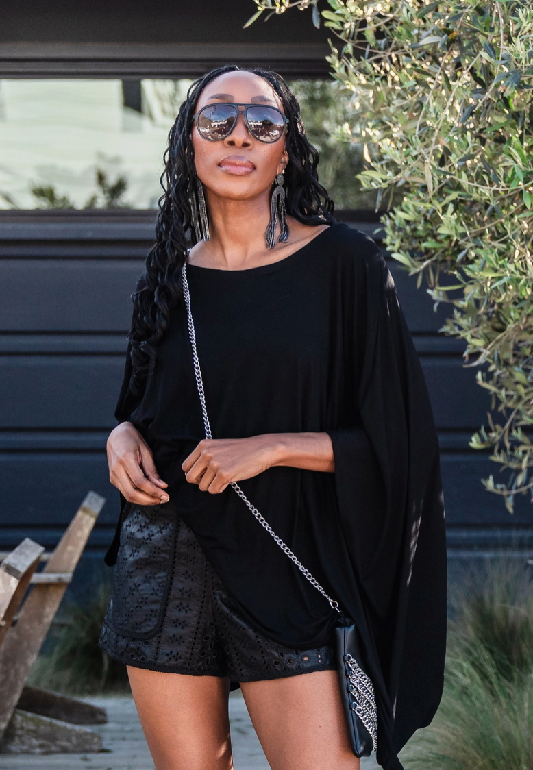 Onyx Scarf Top