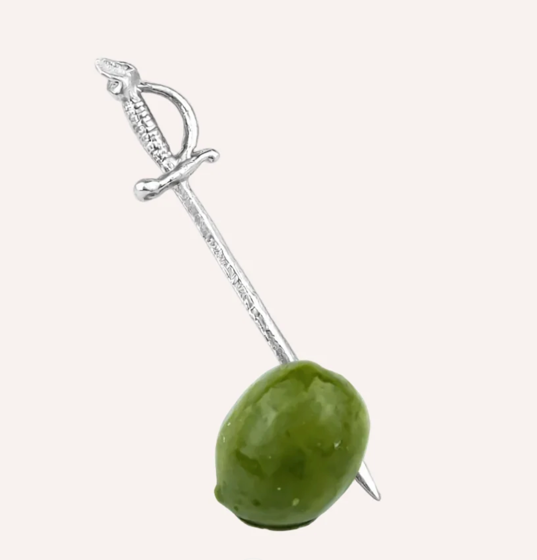 Sword Martini Picks: Stainless Steel Set of 4