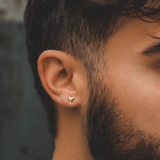 Shark Teeth Studs Silver