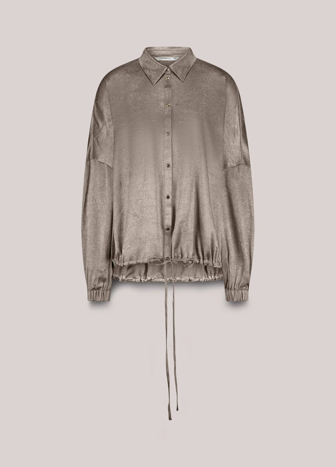 Crinkle Satin Blouse