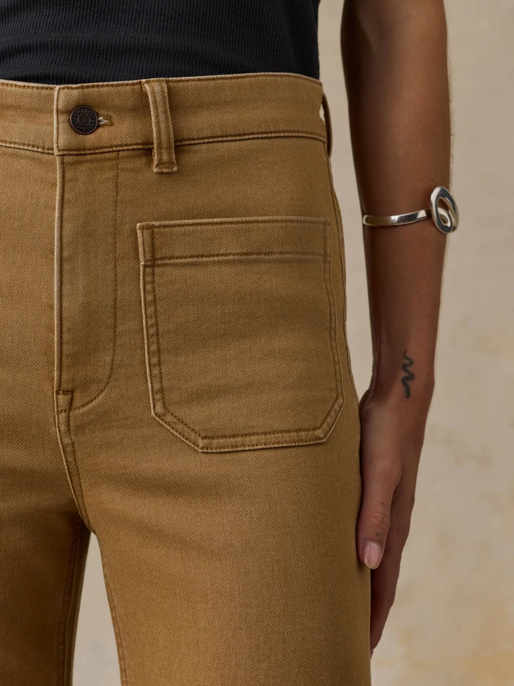Stitch Terry Patch Pocket Pant
