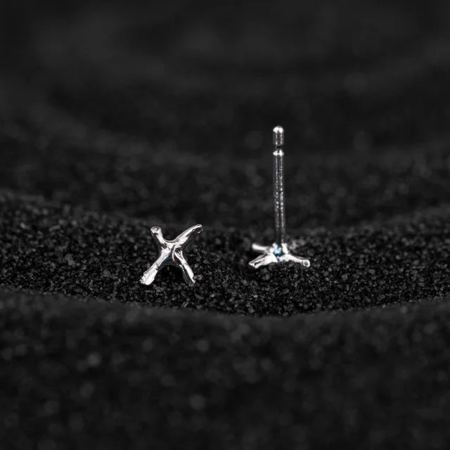 X Studs - Sterling Silver