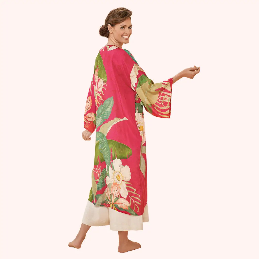 Delicate Tropical Kimono