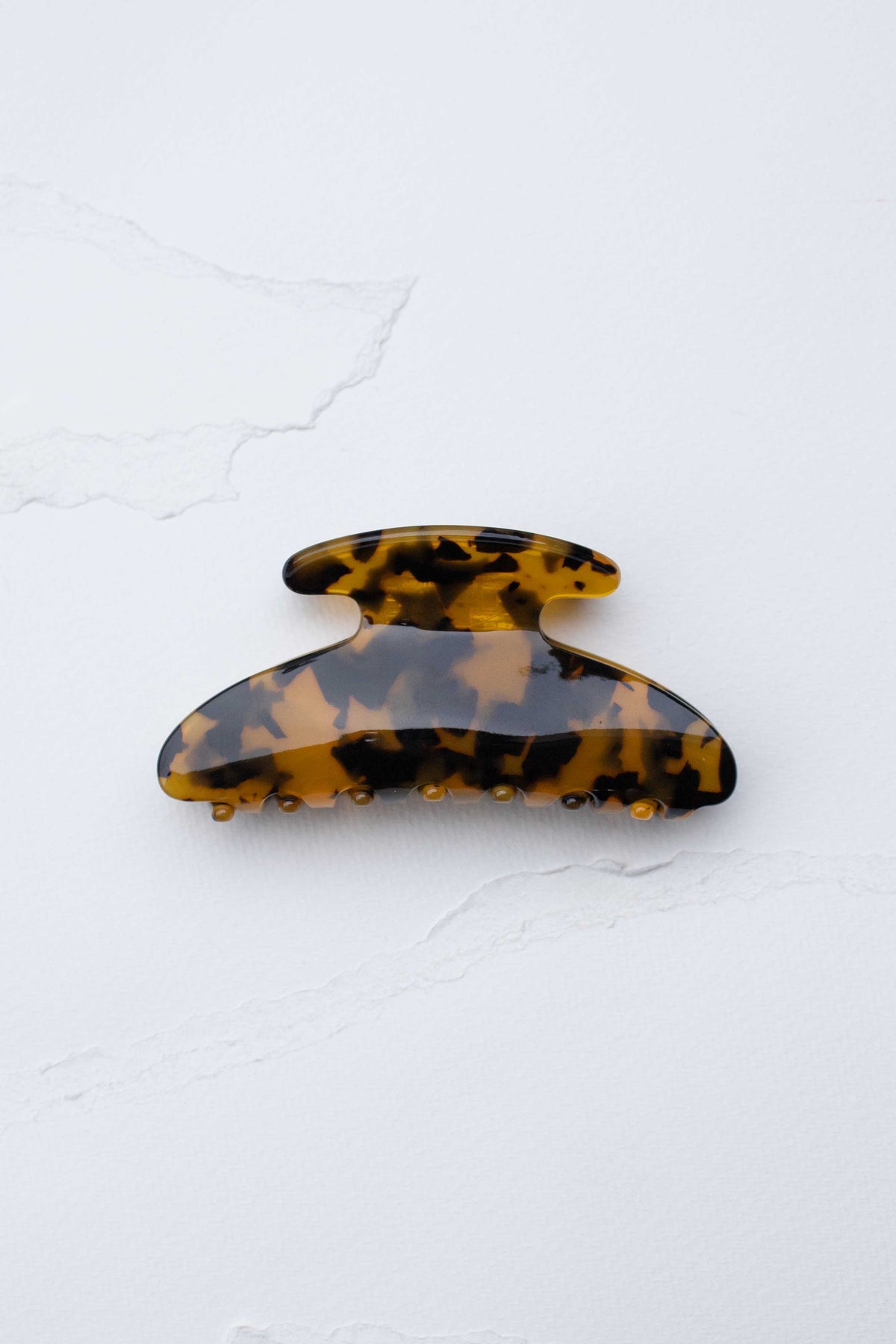 Midnight Gloss Cellulose Acetate Hair Claw Clip